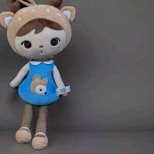 MeToo Plush Doll Christmas Reindeer Stuffed Girl Me Too Toy Retired HTF